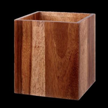 Alchemy kubus hout - 180x180x200mm - brown acacia
