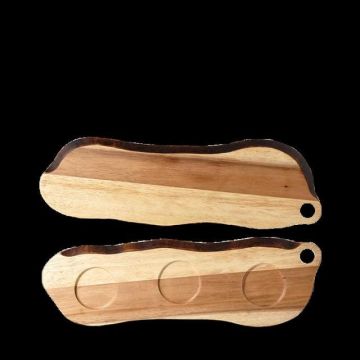 Plank organic hout - 455x145mm - natural acacia