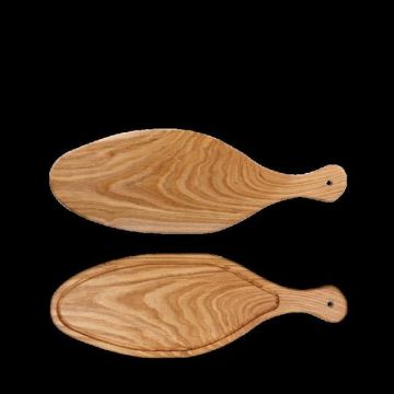 Art de cuisine rustics oak boards plank ovaal met handgreep - 530x185mm - natural oak