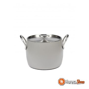 Pure kookpot anti-kleef forged alu - ø220mm - 7.5ltr - stone grey
