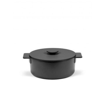 Surface pot geëmailleerd gietijzer - ø260mm - 4.6ltr - zwart