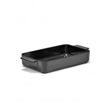Surface ovenschaal geëmailleerd gietijzer - 380x200x60mm - zwart