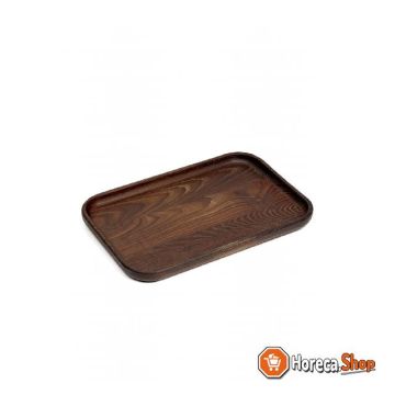 Pure dienblad hout rechthoekig - 360x240x25mm