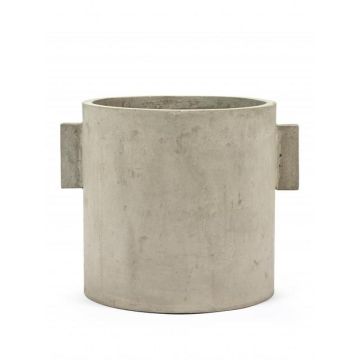Pot beton rond - ø300mm - h 300mm - naturel