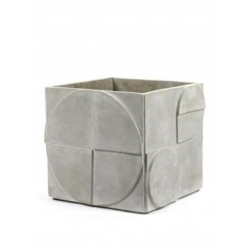 Pot seventies - 320x320x300mm - grijs beton