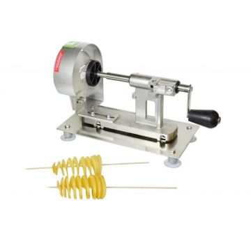 Spiraalaardappel snijmachine met zuignap bevestiging