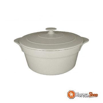 Chef s fusion cocotte rond met deksel - ø280mm - white