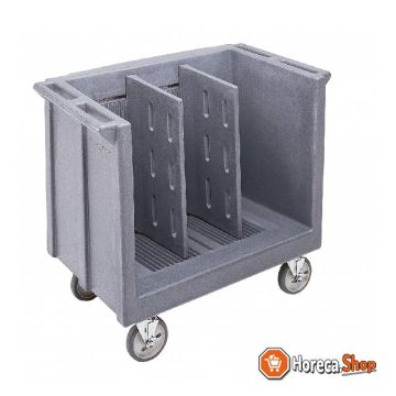 Dienblad bordenwagen verstelbaar - 990x590x880mm - granite gray