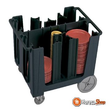 Plate trolley with 6 adjustable walls  adcs-110 black