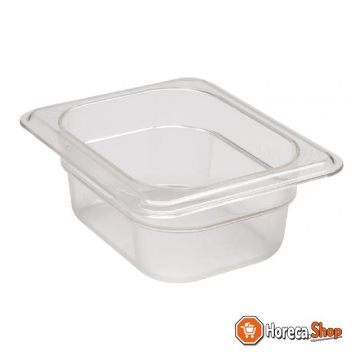 Gastronormbak 1 8 gn - 161x132x65mm - clear
