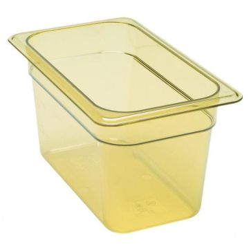 Gastronormbak 1 4 gn - 265x162x150mm - amber