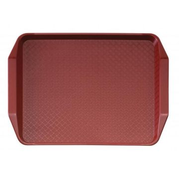 Fast food dienblad - 430x300mm - cranberry