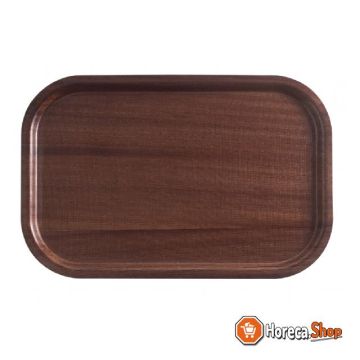 Dienblad hout anti-slip - 450x320mm - mahogany