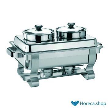 Chafing dish gn 1 1 rvs 2x 5 l. inzet