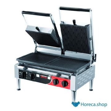 Contactgrill pd power dubbel ribbel ribbel