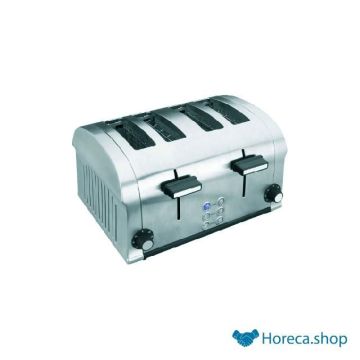 Toaster stainless steel 4-sl. 1400 w.