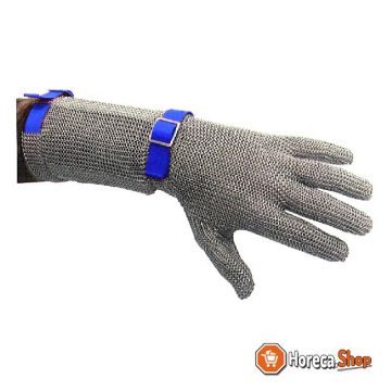 Schutzhandschuh mit manschette 8 cm - l blau