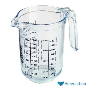 Measuring cup printed 1.0 l. with anti-slip bottom san