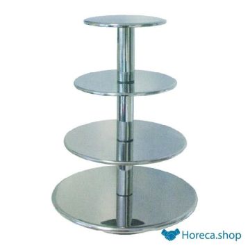 Wedding cake stand stainless steel 20 26 32 40 cm