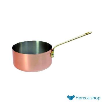 Saucepan copper   stainless steel 14 cm handle bronze