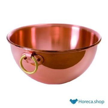 Egg white bowl copper with ring 26 cm