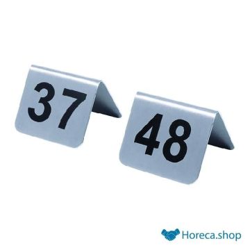 Table numbers stainless steel set 37-48