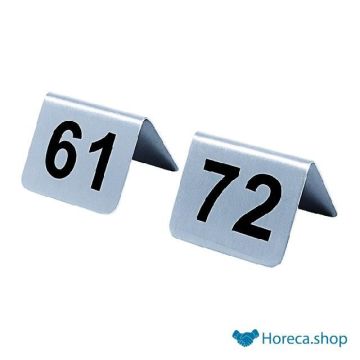 Table numbers stainless steel set 61-72
