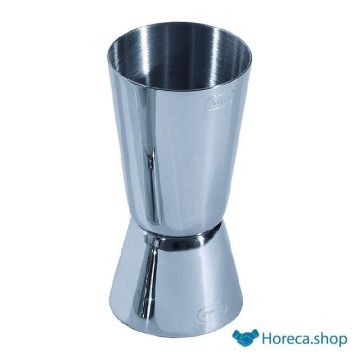 Bar measure stainless steel 2.5   5.0 cl.
