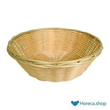 Bread basket rattan plastic round 18 cm