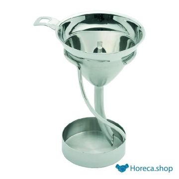 Decanting funnel with standard stainless steel