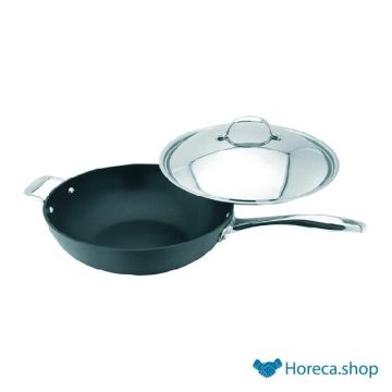 Wok non-stick with lid 30 cm