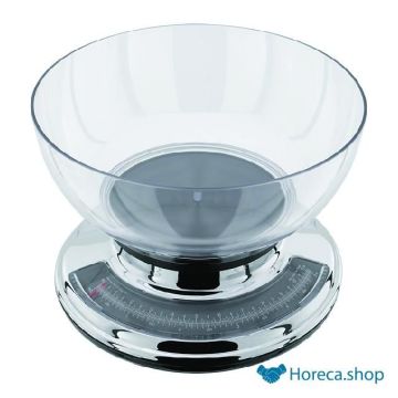 Chrome scale with bowl 5 kg.