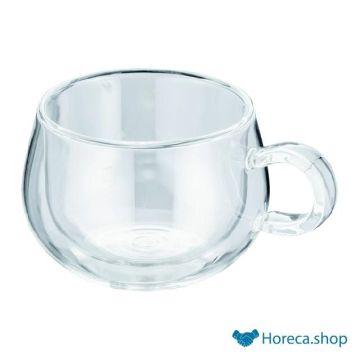 Cappucino cup double-walled glass set 2 pieces