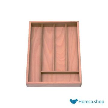 Cutlery tray wood 5 compartments