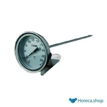 Frying thermometer with clamp 0-300