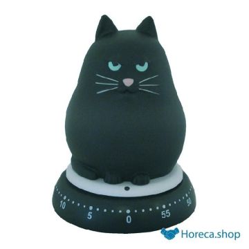 Kitchen timer cat black