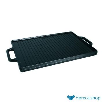 Grill plate cast iron 35x50 cm