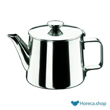 Teapot conical stainless steel with spout - 1.0 l.
