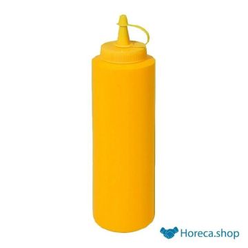 Squeeze bottle 35 cl. yellow with cap