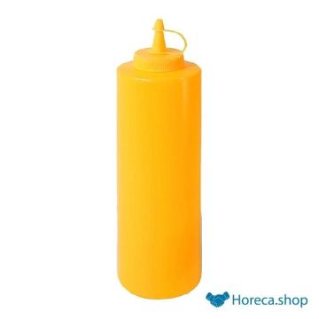 Squeeze bottle 70 cl. yellow with cap