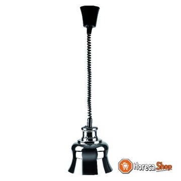 Chrome warming lamp - height adjustable cord