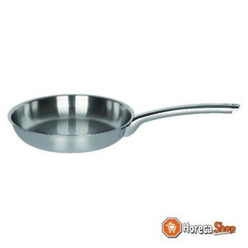 Frying pan stainless steel 28x5.5 cm
