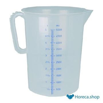 Plastic measuring cup 5.0 l.