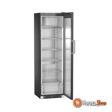 Display koelkast zwart| glazen deur | 449 liter | fkdv 4523 blackline | 600x696x(h)2027mm