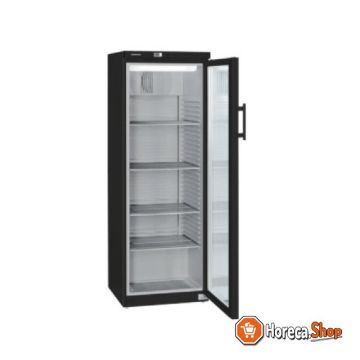Display koelkast zwart| glazen deur | 348 liter | fkv 3643 blackline | 600x610x(h)1640mm
