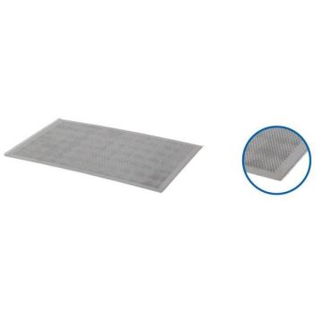 Baking tray aluminum 600x400x10 perforated 2 sloping edges opening 60 2mm