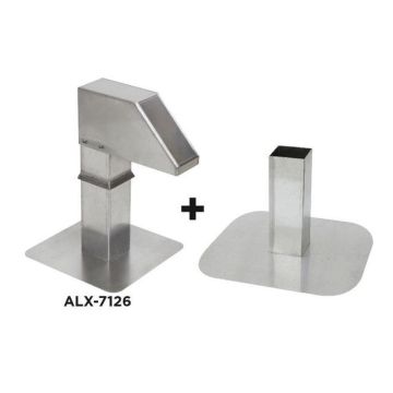 Aluminum roof terminal with adjustable base complete kit: lac-790 base