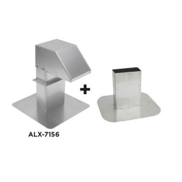 Aluminum roof terminal with adjustable base complete kit: lac-792 base