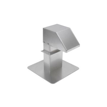 Aluminum roof terminal 125 x 250 mm 1 outlet