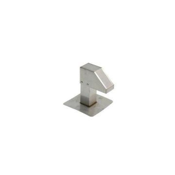 Stainless steel 1.5 mm roof terminal 80 x 80 mm 1 outlet